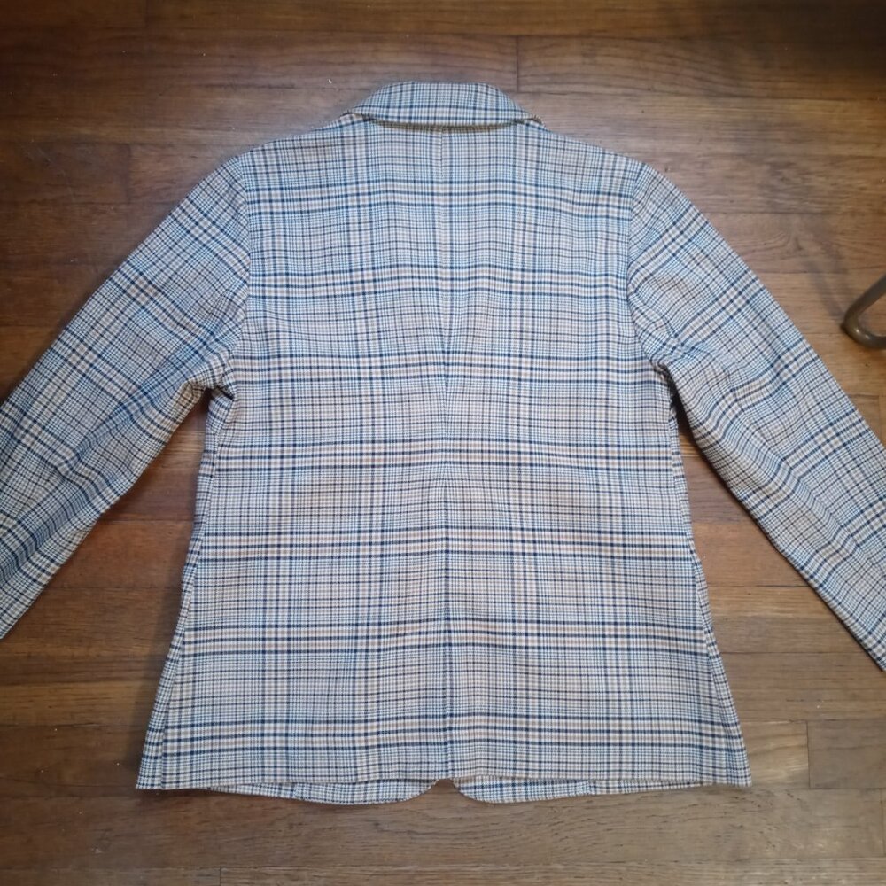 J. Jill Plaid Blazer in Tan and Black - Picture 4 of 16